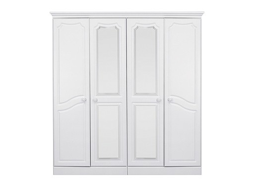 Wardrobe Avignon 4 Door Wardrobe with Centre Mirrors