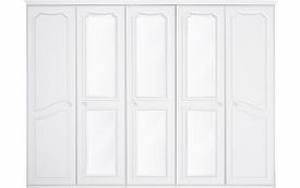 Wardrobe Avignon 5 Door Wardrobe with Centre Mirrors