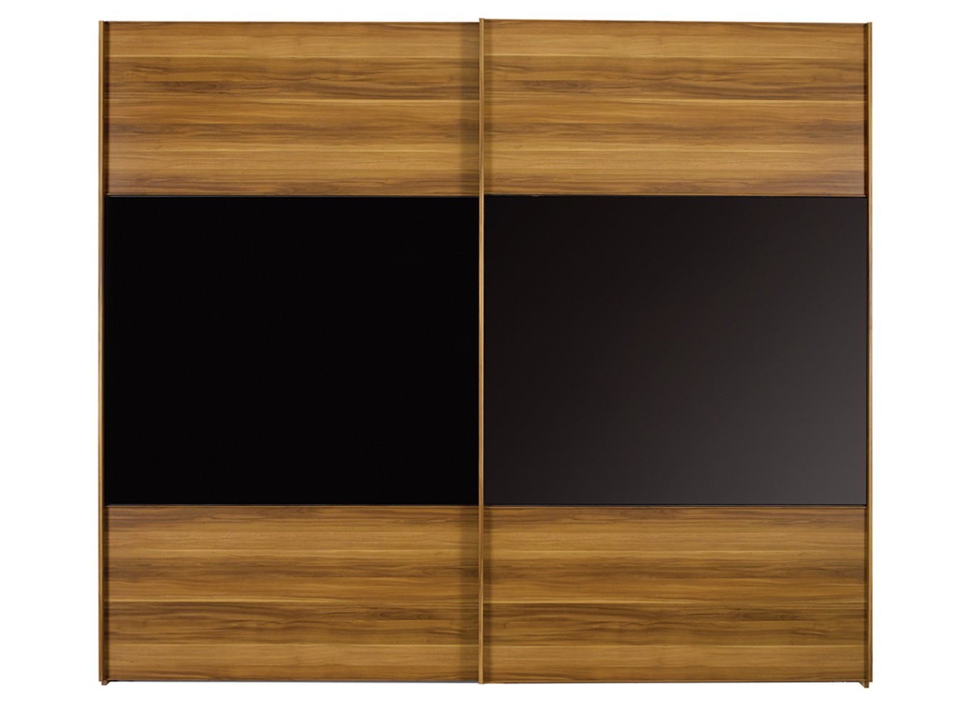 Wardrobe Berkeley Black Sliding Wardrobe - Large