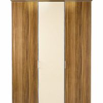 Wardrobe Berkeley Cream 3 Door Hinged Wardrobe