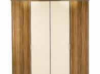 Wardrobe Berkeley Cream 4 Door Hinged Wardrobe