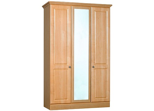 Wardrobe Lille 3 Door Wardrobe With Mirror