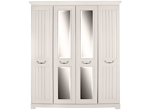 Wardrobe Marseille 4 Door Wardrobe with Centre Mirrors