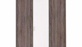 Wardrobe Melbourne 3 Door Wardrobe with White Centre Door