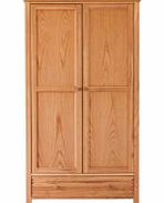 Wardrobe Oklahoma 2 Door Wardrobe with Drawers - Oak
