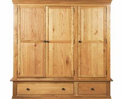 Wardrobe Sandringham 3 Door Wardrobe With Drawers