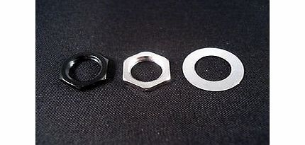 Warhorse Guitars Black Guitar Jack Nuts And Washer