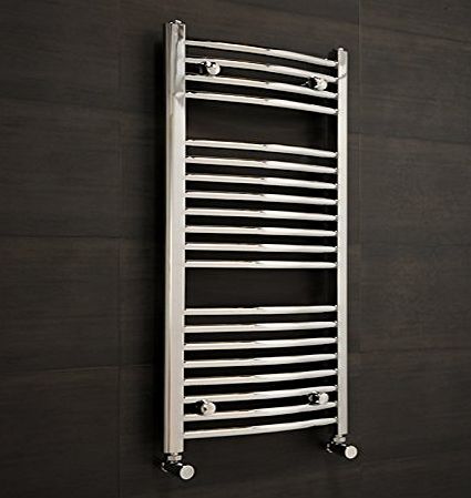 WarmeHaus Fjord Towel Radiator 1000 x 500 - Chrome