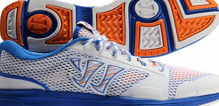 Warrior Dojo Mens Running Shoes White/Blue/Orange