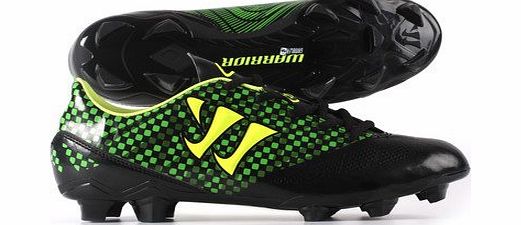 Warrior Gambler Combat FG Football Boots Black/Jazz Green - size 11.5
