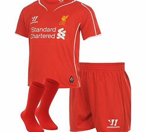 Warrior Kids Liverpool Home Kit 2014 2015 Mini Red 6-7 Yrs