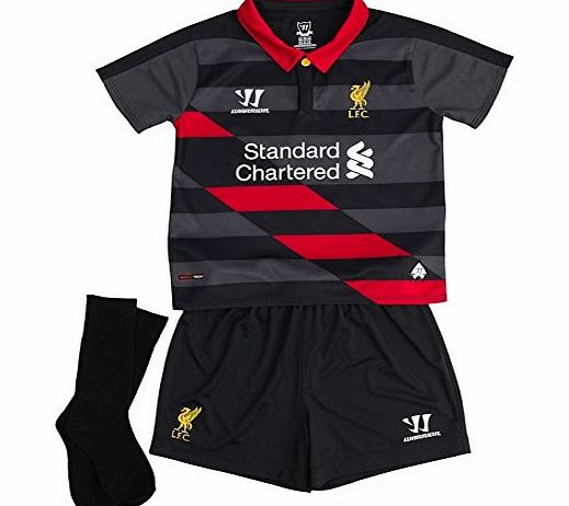 Warrior Kids Liverpool Third Kit 2014 2015 Mini Black/Red 6-7 Yrs