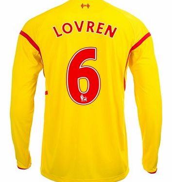 Warrior Liverpool Away Shirt 2014/15 Long Sleeve with