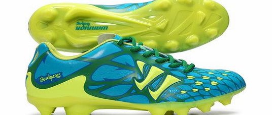 Warrior Skreamer II Charge HG Football Boots Blue Infinity/Green/Laser Blue/Hi Viz - size 7.5