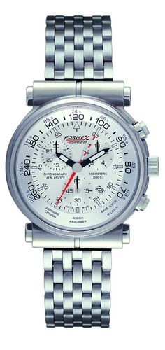 Watches Formex 4Speed AS 1500 Chrono-Tacho Aviator Quartz - Silver