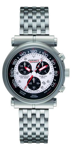 Watches Formex 4Speed AS 1500 Chrono-Tacho Aviator Quartz - White/Black