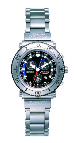 Watches Formex 4Speed DS 2000 Chrono-Tacho Diver Quartz - Black