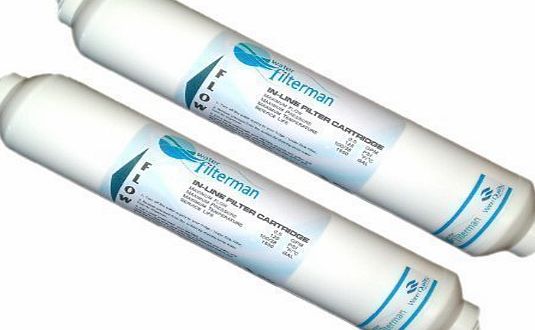 Water Filter Man Ltd 2x Beko fridge Compatible water filter, can replace 4386410100 fits GNEV321APX, GL32APB, GNEV320APS, GNEV320S