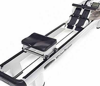 WaterRower M1 HiRise - Rehabilitation Exercise, Full Body Workout, Fitness, Gym, Practically Silent, Upright Storage, No External Power Needed, Cardiovascular Training, Dual Rail Design, USB Connectiv