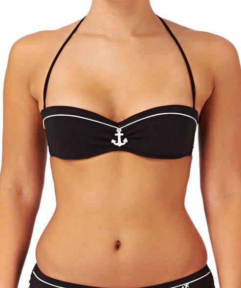 Watercult Womens Watercult Sailing Black Bandeau Bikini