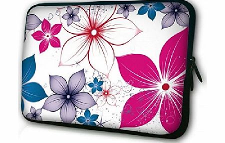 Fashion Flower Stytle 14`` 14.1`` 14.4`` Inch Laptop Notebook Computer PC Sleeve Carrying Bag Case Pouch Protetor Cover Holder for ASUS D450CA-AH21 /HP Chromebook 14 /HP Stream /Samsung ATIV Bo