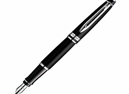 Waterman Expert Fountain Pen, Black/Chrome