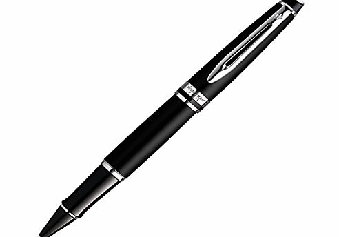 Waterman Expert Rollerball Pen, Matt Black/Chrome