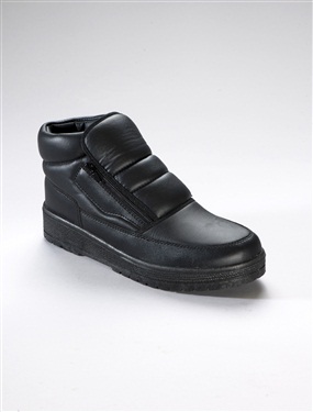 WaterProof and pile-lined ankle boots.