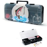 watersedge fishing rod tackle box set
