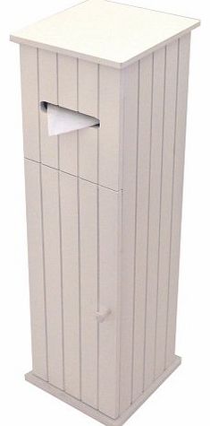AMERICAN COTTAGE - Toilet Roll Holder / Storage Cupboard - White