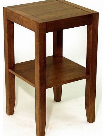 WATSONS ANYWHERE - Solid Wood End / Telephone Table - Walnut Effect