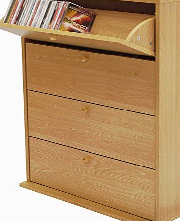 WATSONS CD 200 - Media Storage Cupboard - Beech