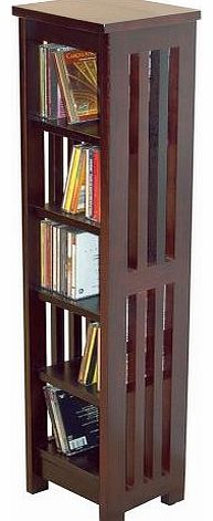 WATSONS MISSION - Solid Wood CD / Media Storage Shelves - Dark