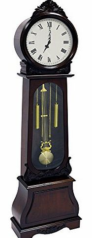 REGAL - Grandfather Clock with Chimes and Pendulum - Mahogany