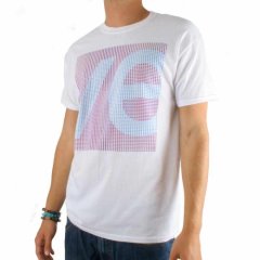 We Are Level Mens We Are Level Halftone Tee White