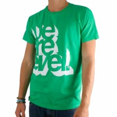 We Are Level Mens We Are Level Relief Tee Kelly Green