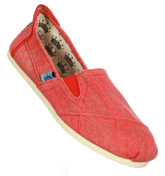 Liono Washed Out Red Espadrilles