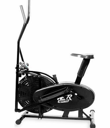 We R Sports 2 in 1 Elliptical Cross Trainer and Exercise Bike Fitness Cardio Workout with Seat - Silver