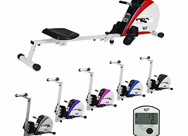Premium Rowing Machine Body Tonner Home Rower Fitness Cardio Workout Weight Loss (Purple)