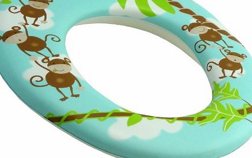 We Search You Save Baby Padded Toilet Training Seat - Fits Most Standard Toilets (Monkey)