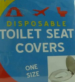 We Search You Save New Pack of 10 x Disposable Toilet Seat Covers - Ideal for Camping / Festivals / Outdoors - Pocket - Handbag Size - FLUSHABLE / BIO-DEGRADABLE - Safe Protective - ON SALE