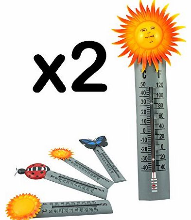 We Search You Save Thermometer - Medicare Equipment (Pack of 2, Sun)
