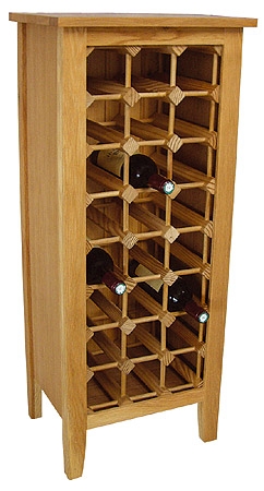 Wealden Oak 24 Bottle Wine Rack (Unfinished)