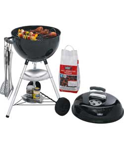 Weber Kettle Charcoal BBQ with 3 Piece Tool Set