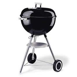 A little bit bigger the Weber One Touch Silver Charcoal barbeque (47cm) is great for entertaining 6 