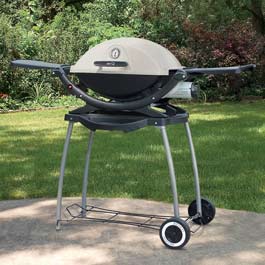 Weber Q 220 with Rolling Cart - 566074C - The QT220 has the same features as the Weberr QT200 but fo