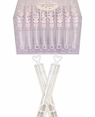 Wedding Bubbles Box of 48 Wedding Wand Tube Bubble Wedding Favours- NEW