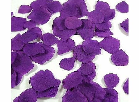 Weddingandpartystore 100 Beautiful Dark Purple Large Premium Silk Rose Petals