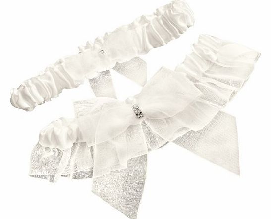 7190 Bridal Tapestry Bridal Garter Set- Ivory