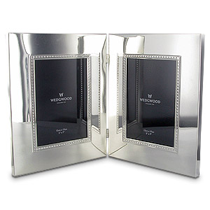 Wedgwood Double 5 x 7 Silver Photo Frames